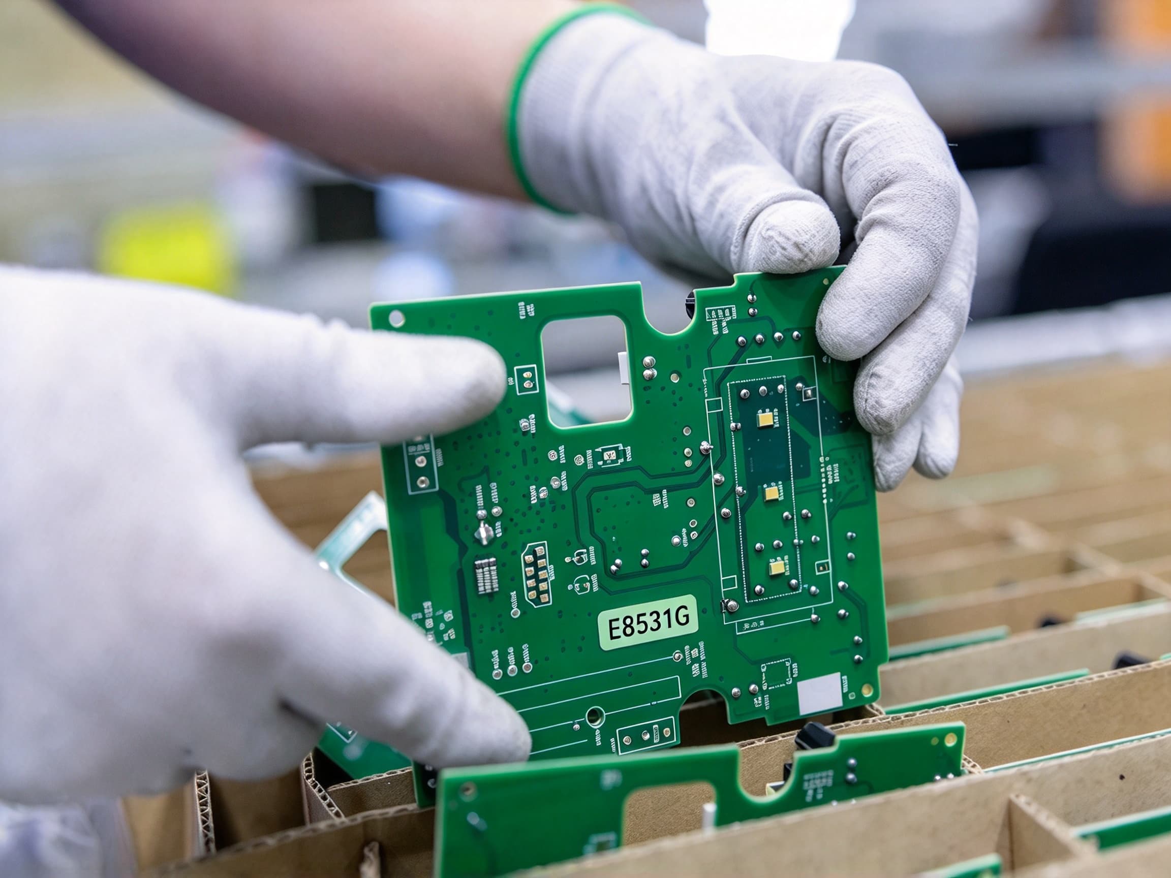 E-8531G — 2 mil Matte Green Polyimide PCB Label (−40 to 300 °C)