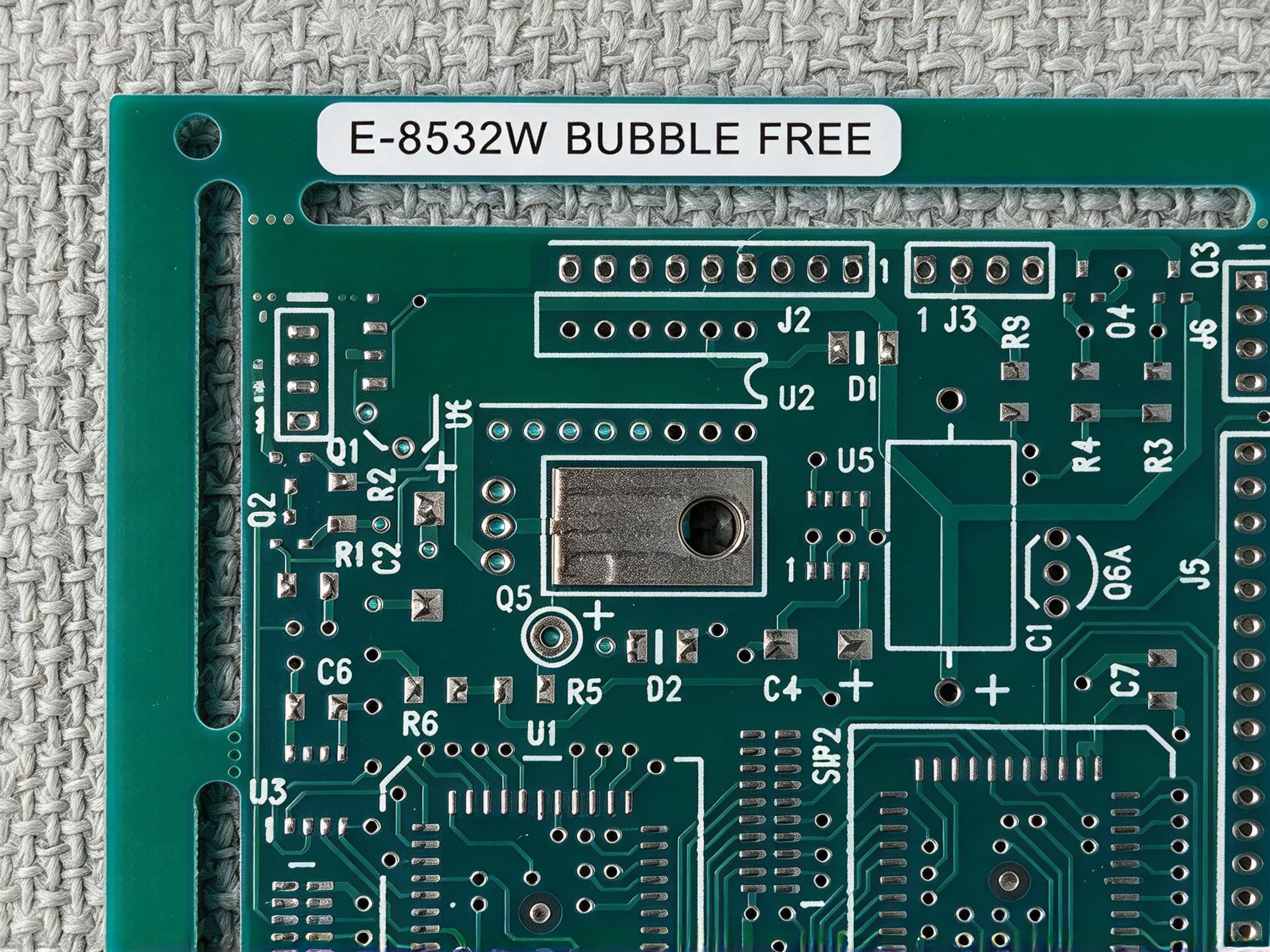 E-8532W — 2 mil Matte White Polyimide PCB Label (−40 to 300 °C)