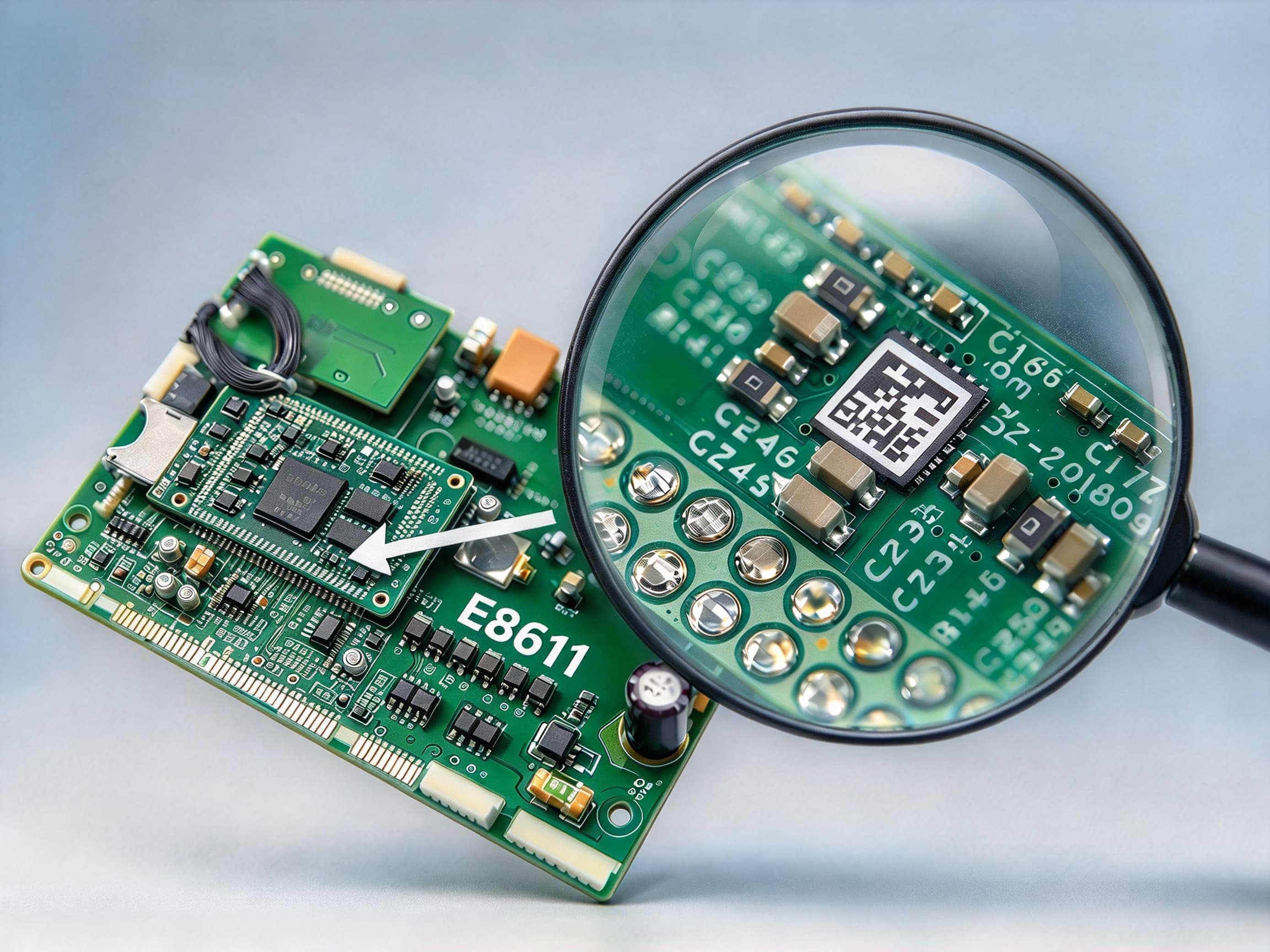 E-8611 — 1 mil Gloss White Polyimide PCB Label (−40 to 300 °C)