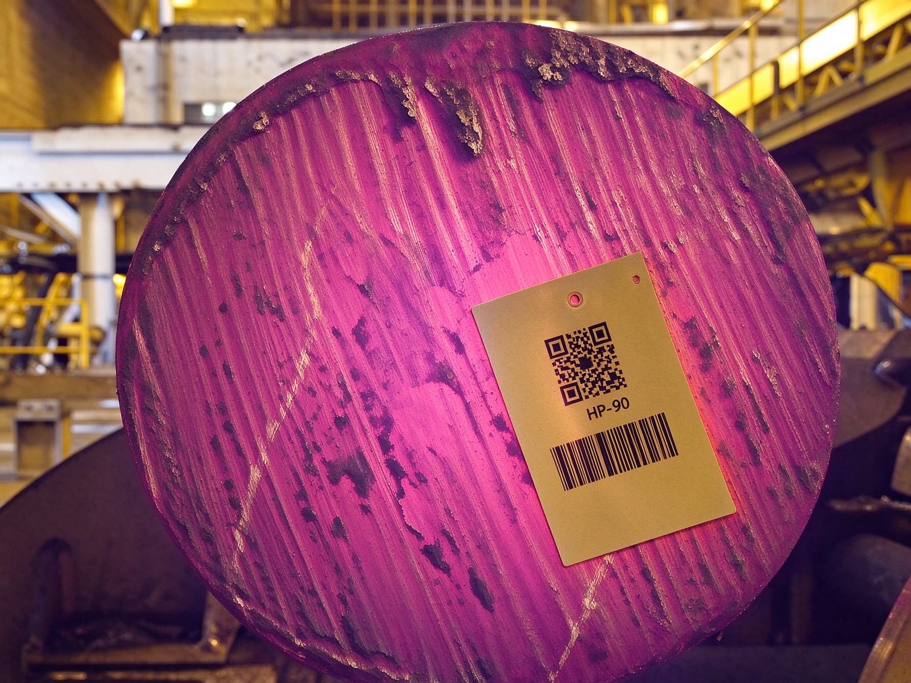 HP-L90 — Heat-Resistant Tag for Heat Treatment Process Management (up to 1200 °C)