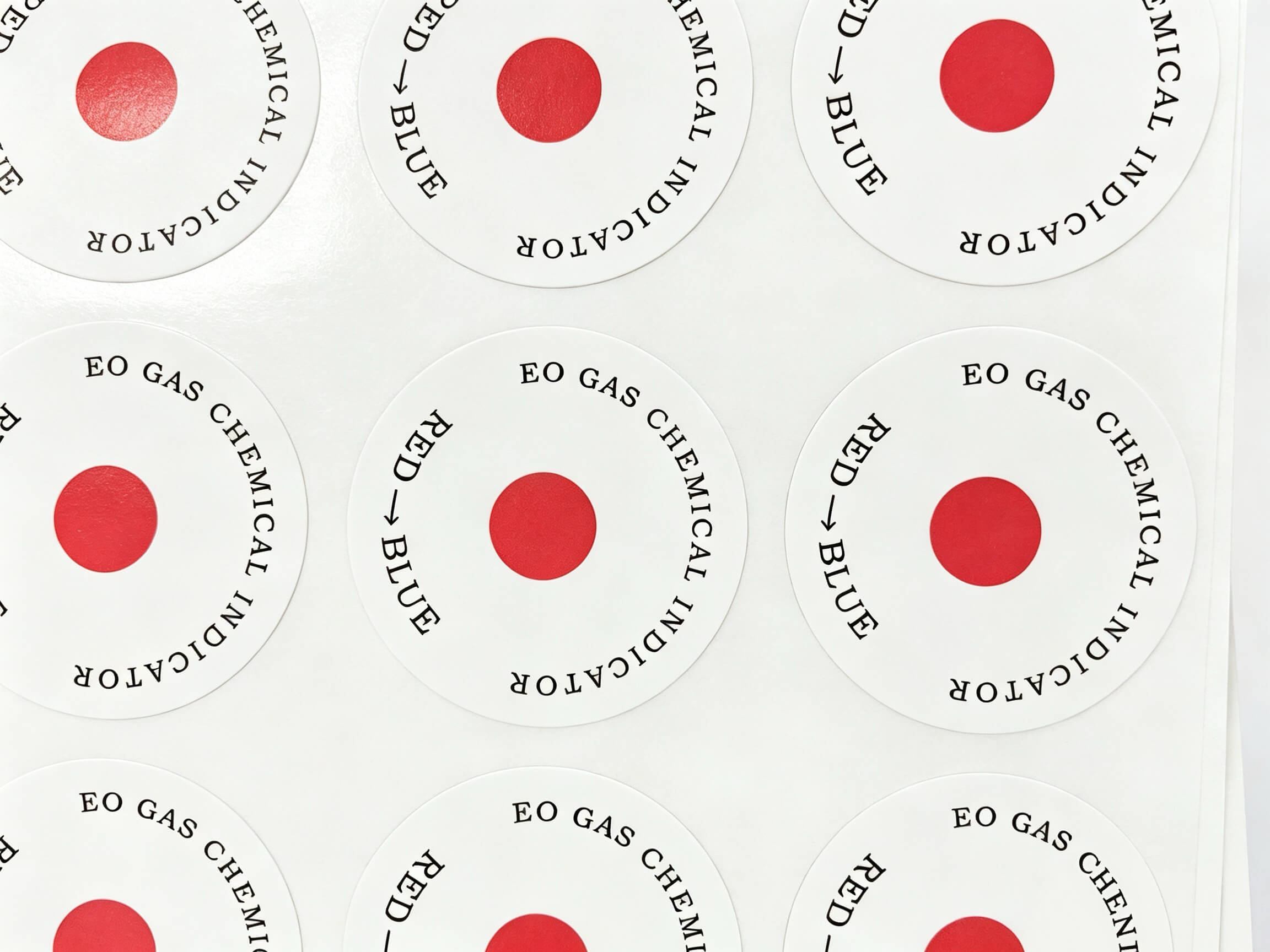 E-1233 — 2.5 mil White Paper Steam-Sterilization Label (−40 to 121 °C)