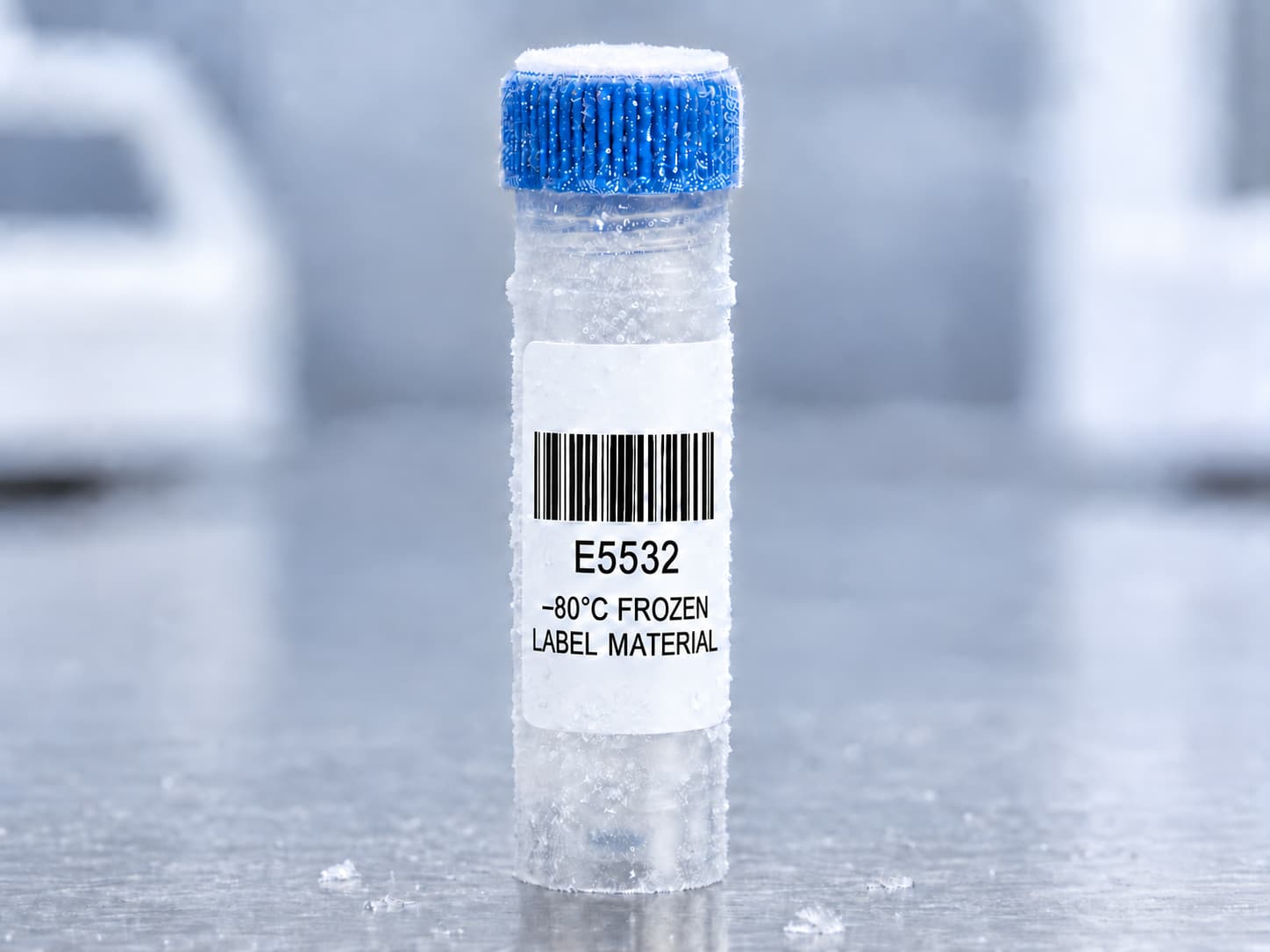E-5532 — 2 mil White PO Medical-Device & Sterilization Label (−80 to 134 °C)