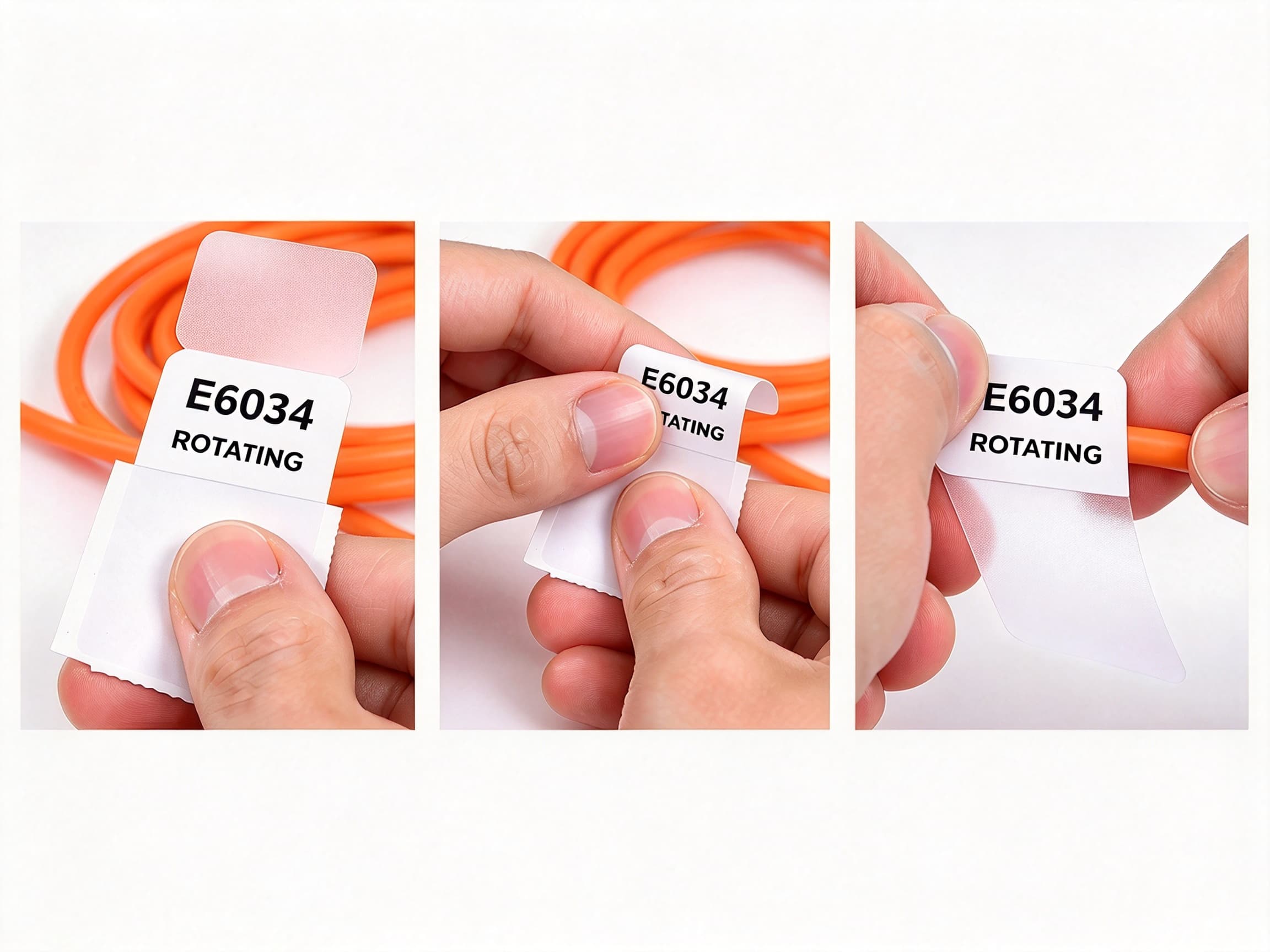 E-6034 — Clear Matte Vinyl Wrap-Around Label (5–8 Year Outdoor)