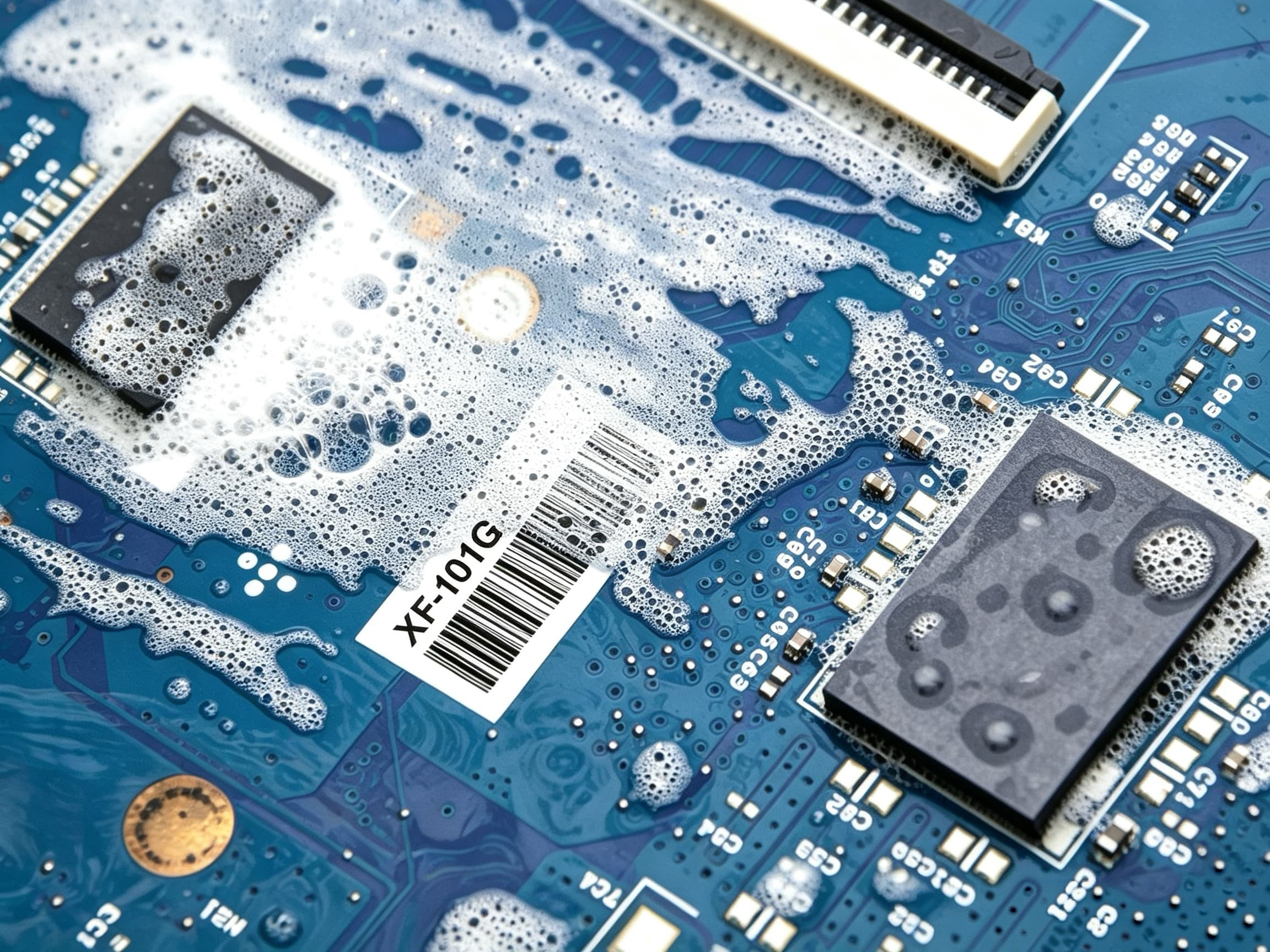 XF-101G — 1 mil High-Gloss White Polyimide PCB Label