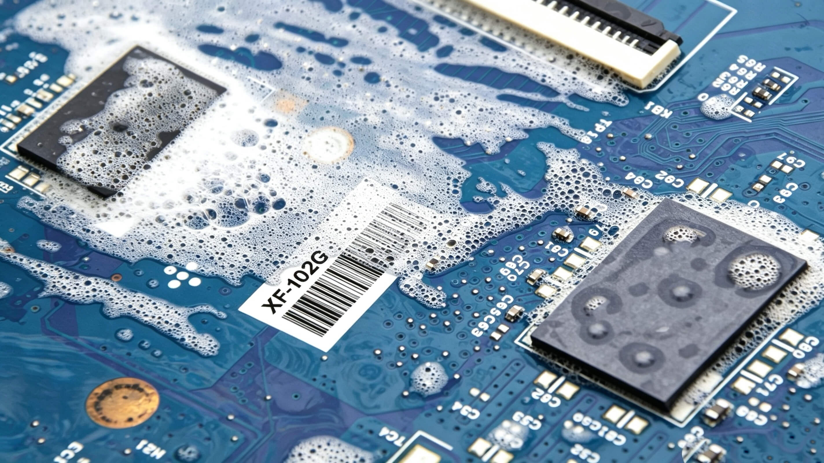 XF-102G — 2 mil High-Gloss White Polyimide PCB Label