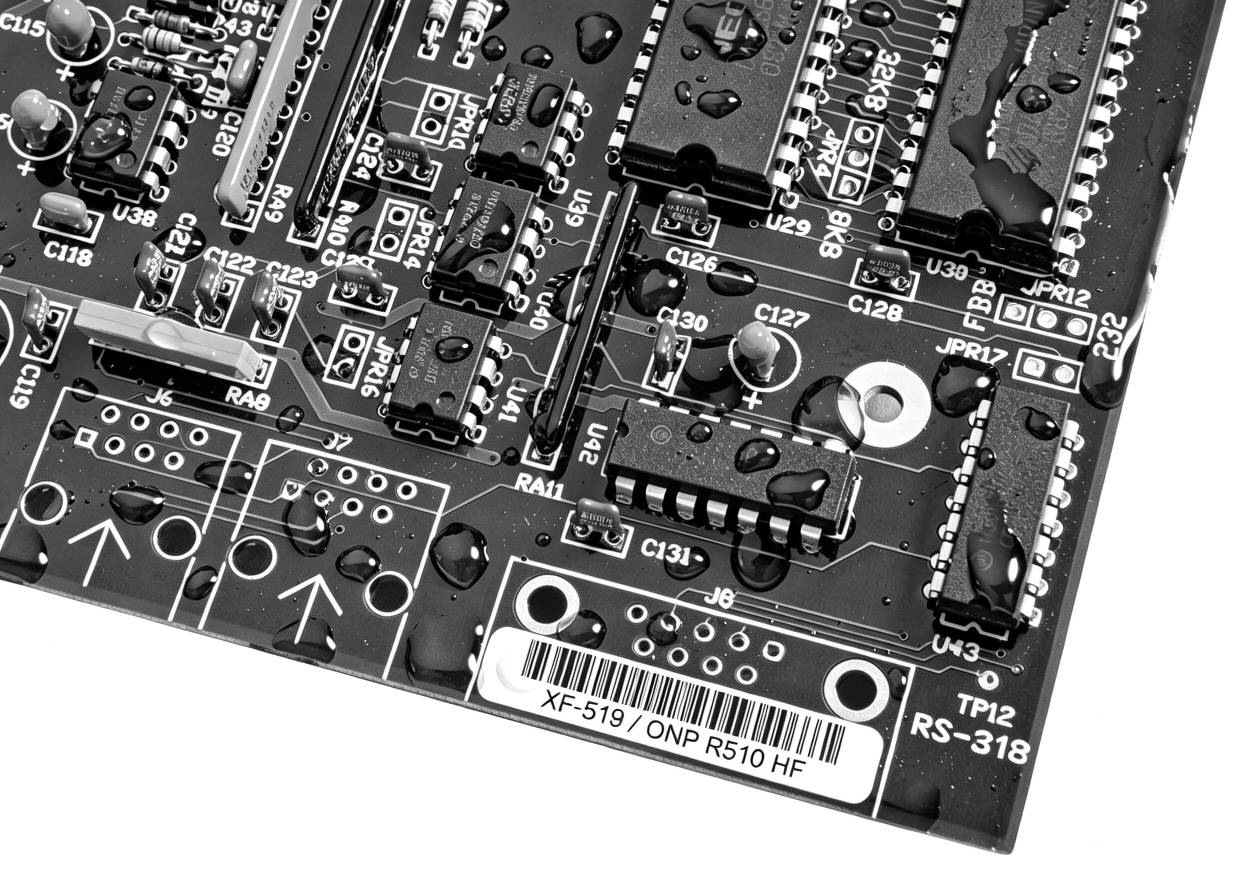 XF-519 — 2 mil Matte white Polyimide PCB Label
