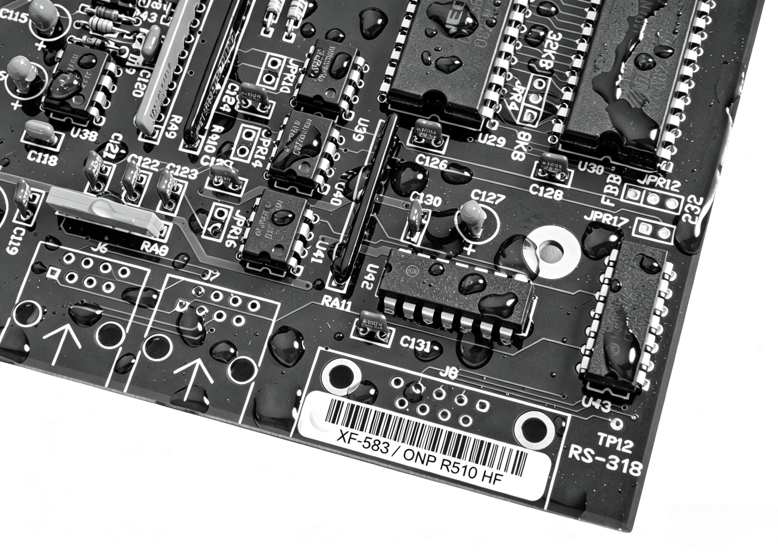 XF-583 — 1 mil Matte white Polyimide PCB Label