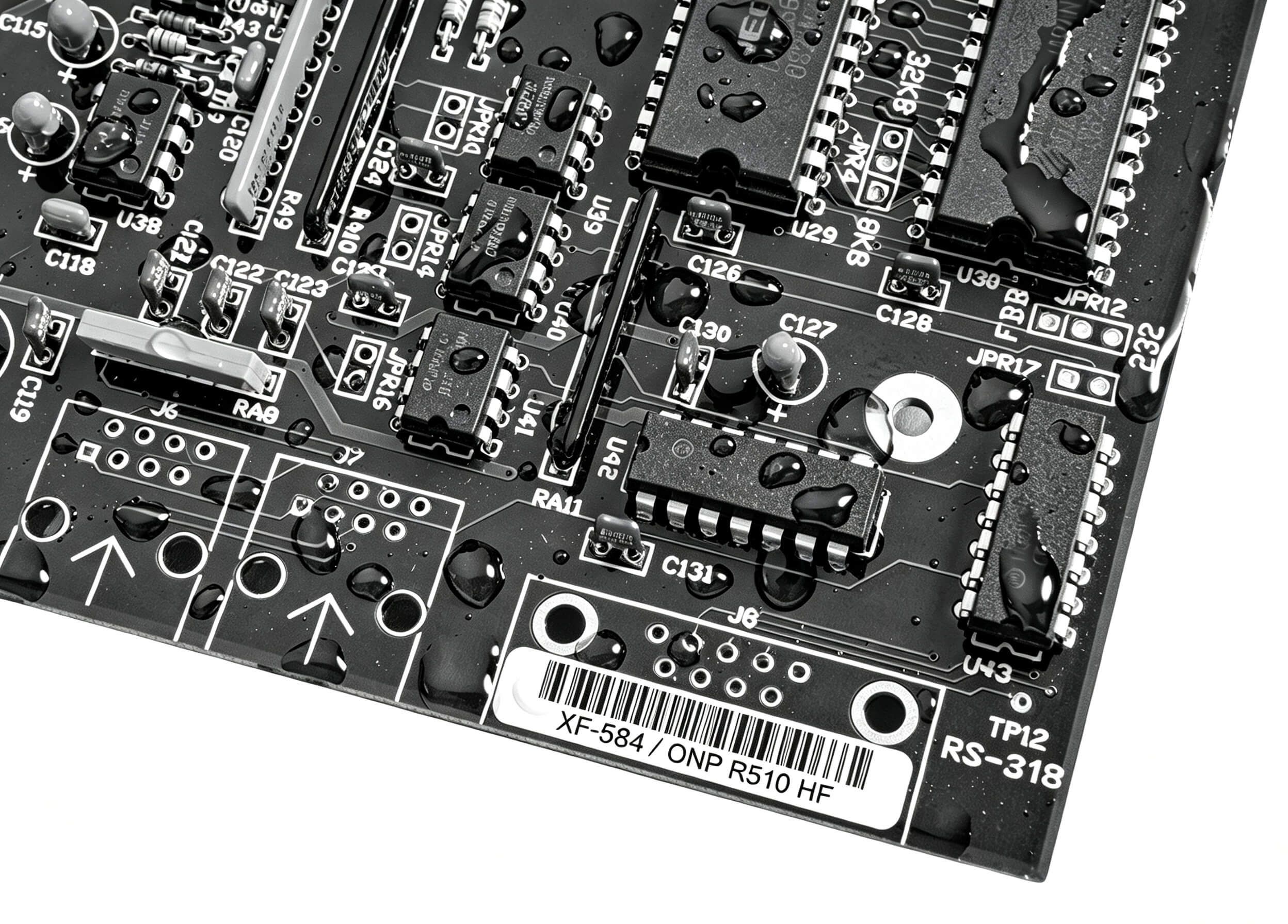 XF-584 — 2 mil Matte white Polyimide PCB Label